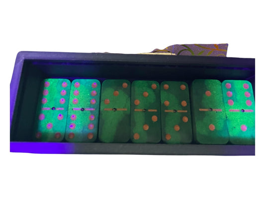 camo glow in the dark dominoes double 6,9 and 12 available