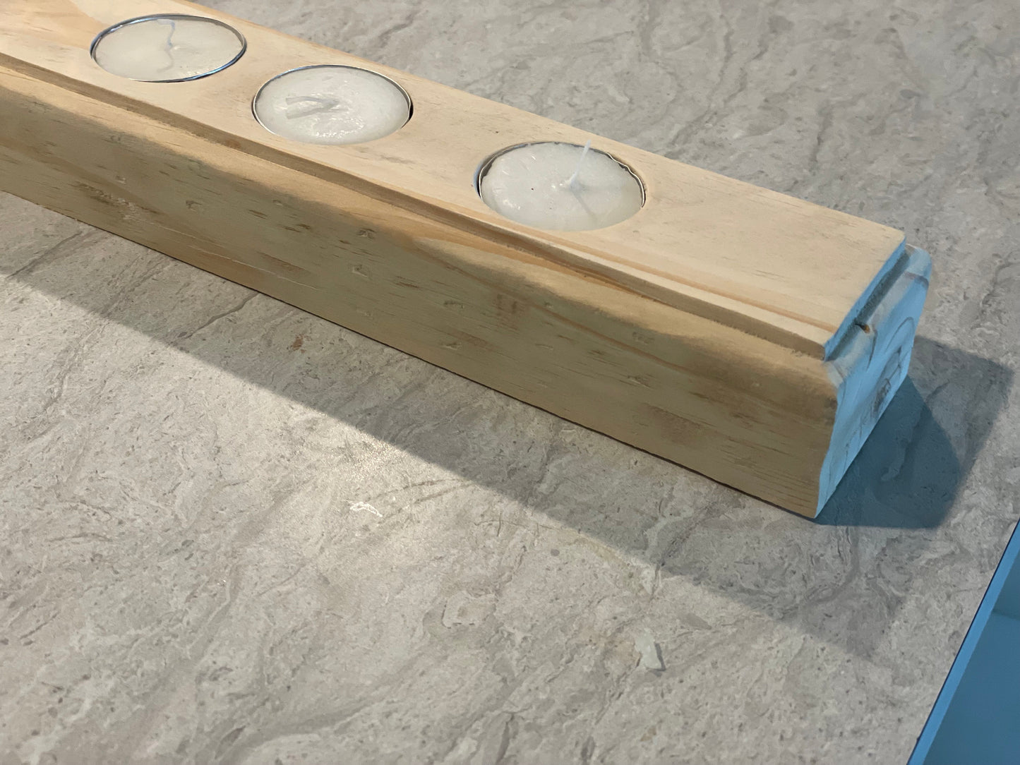 wooden candle holder