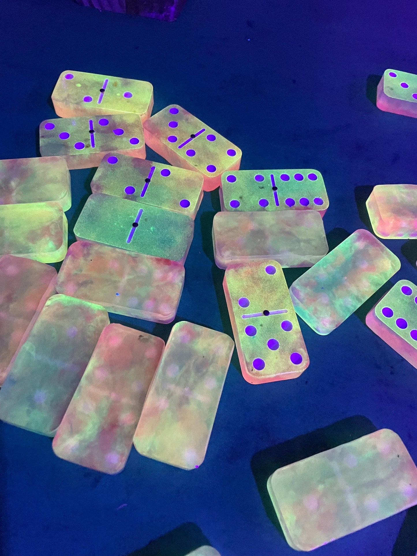 northern lights glow dominos/ double 6 , double 9 and double 12 are all available