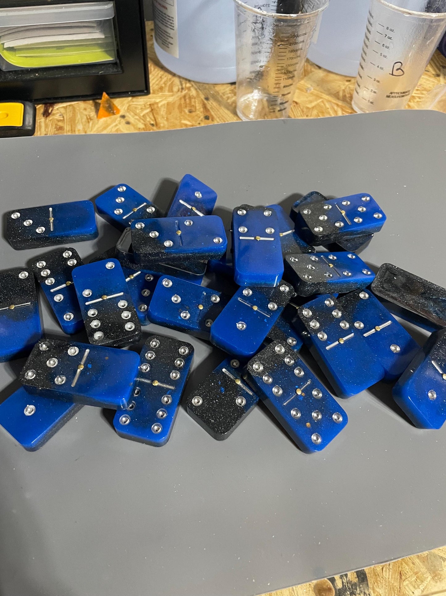 graphite blue glow dominos double 6 /9 /12 are available