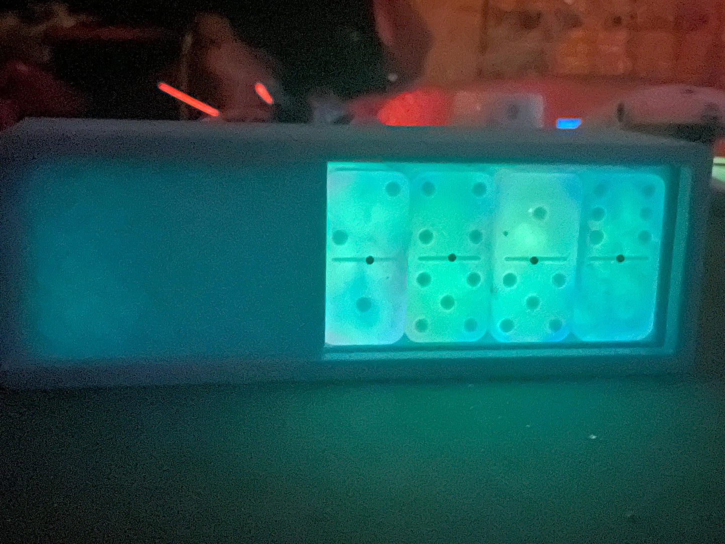 northern lights glow dominos/ double 6 , double 9 and double 12 are all available