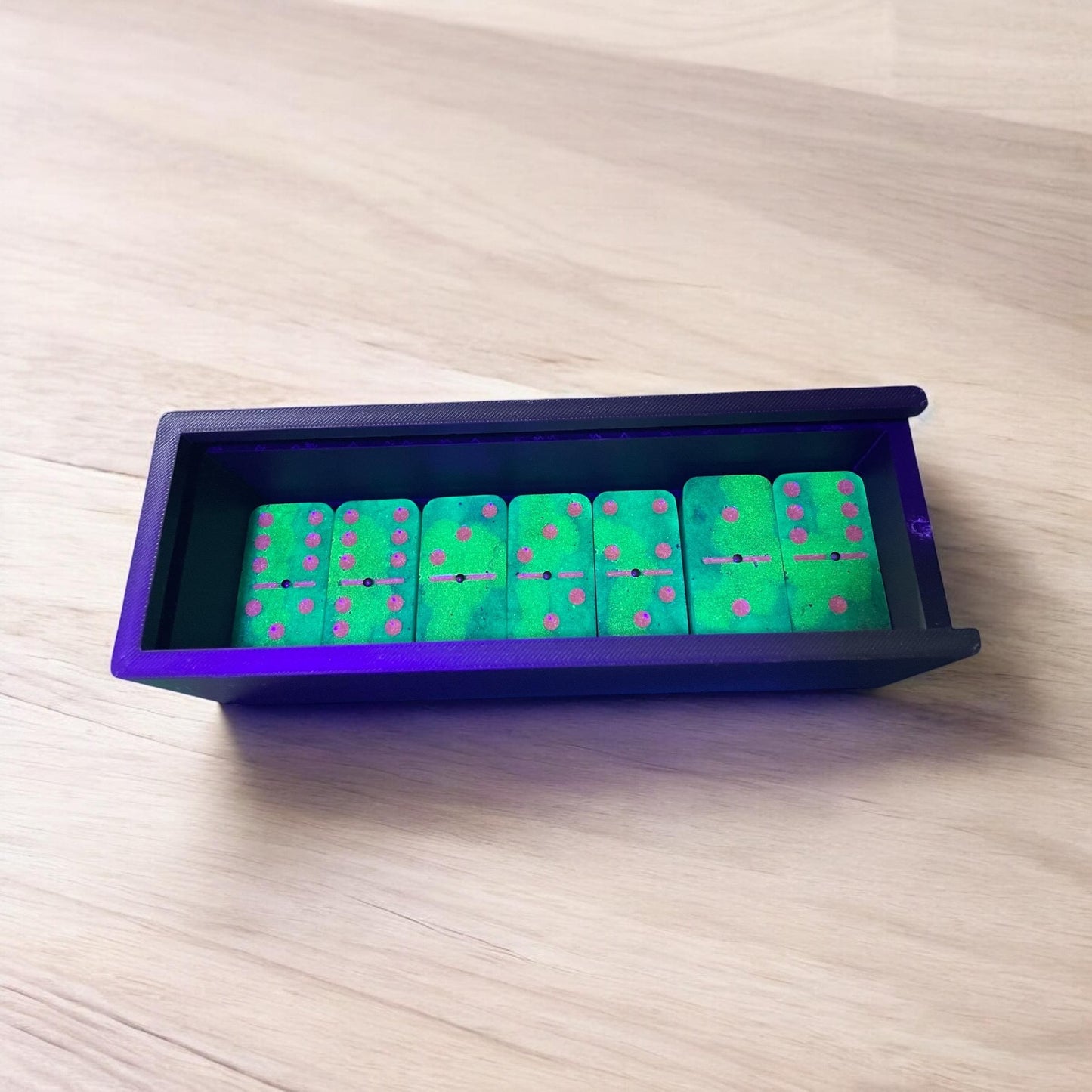 camo glow in the dark dominoes double 6,9 and 12 available