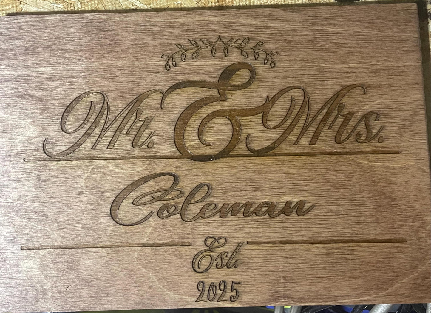 wooden engraved signs