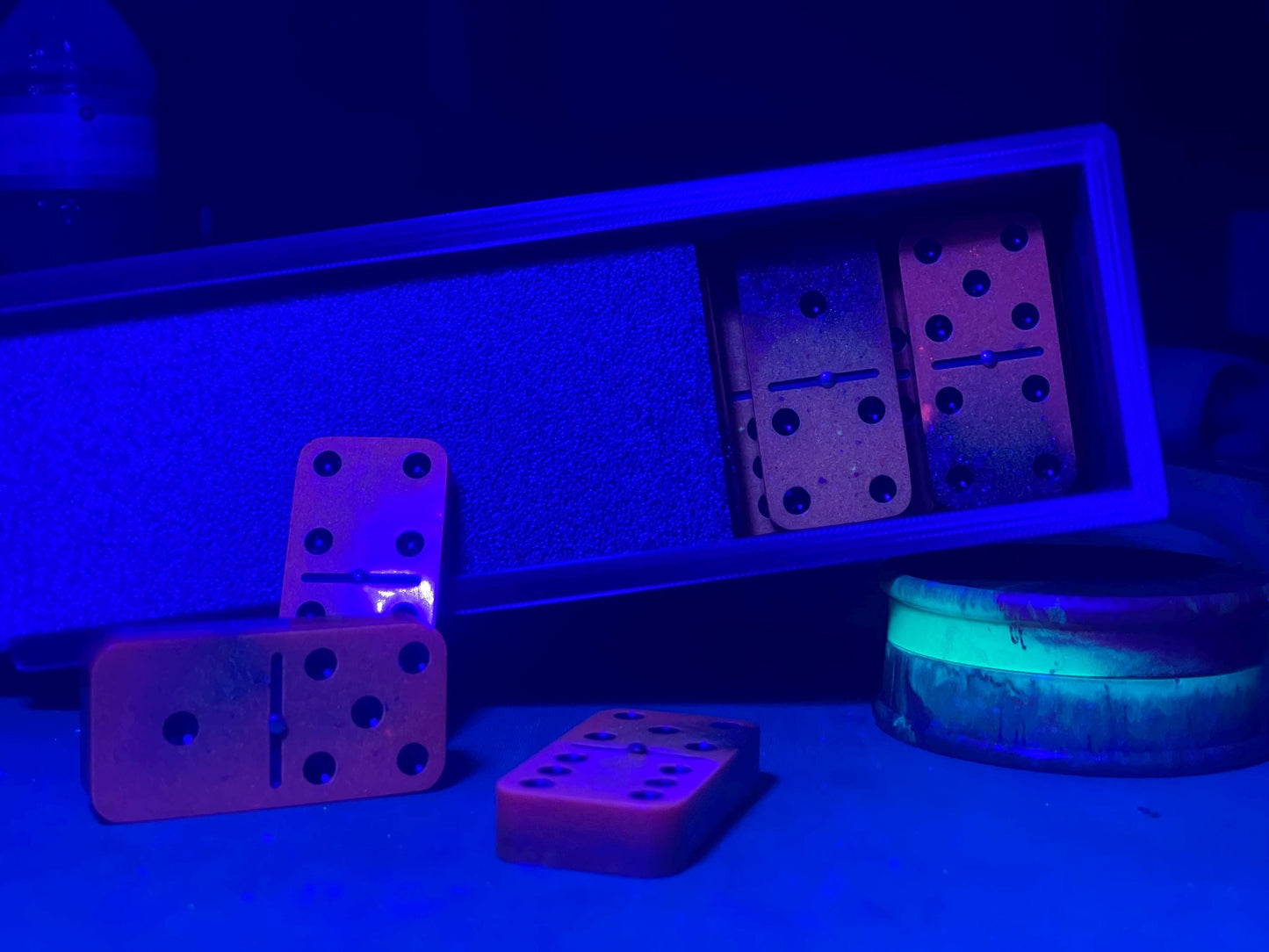 dragons breath domino set with wood personalization double 6 ,9 and 12 are available