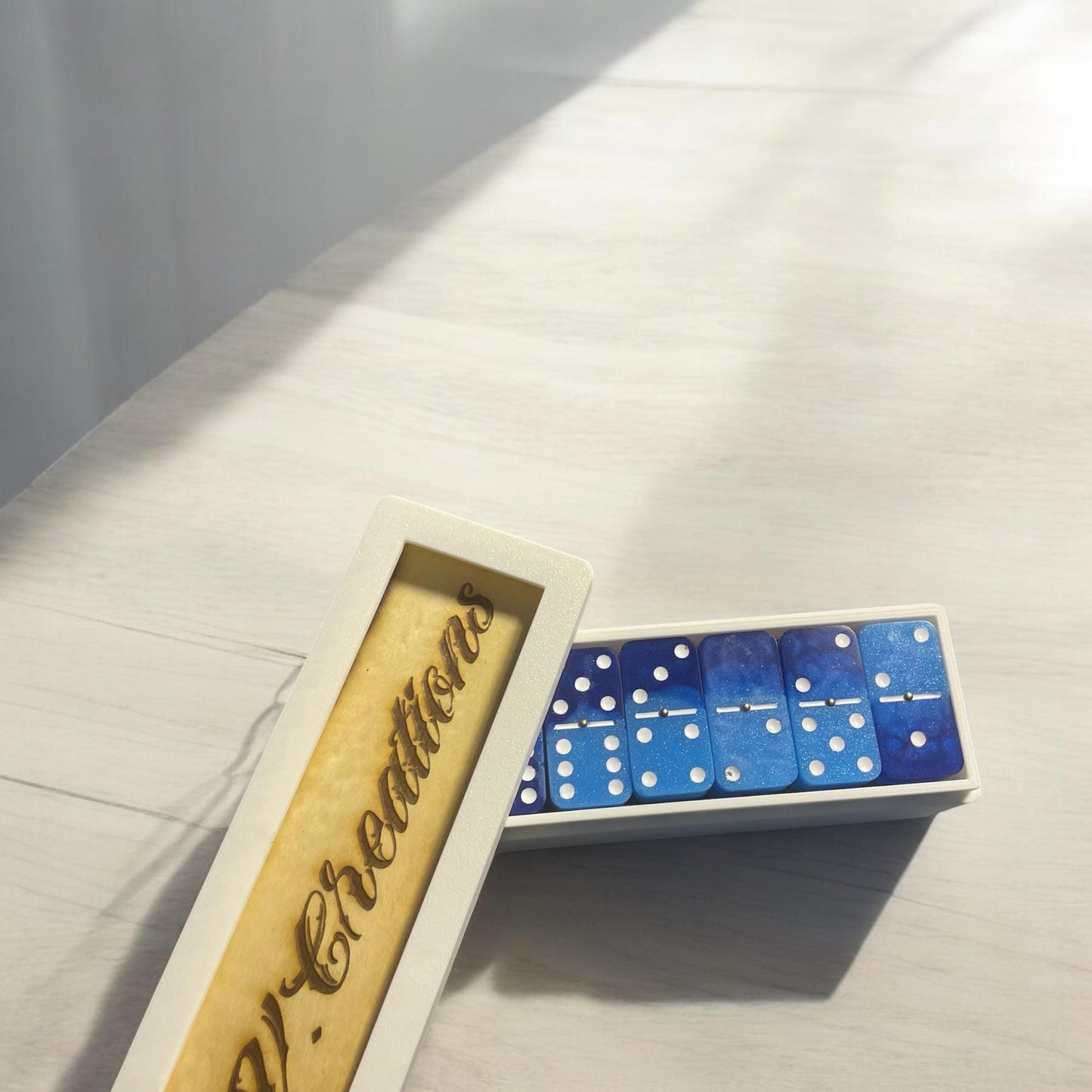 Ocean blue domino set