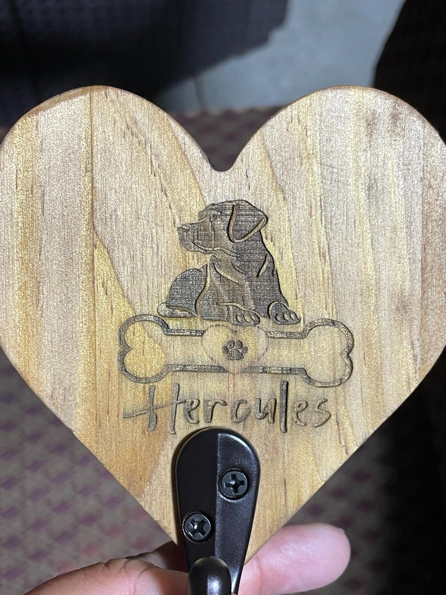 personalized pet key holder/leash holder