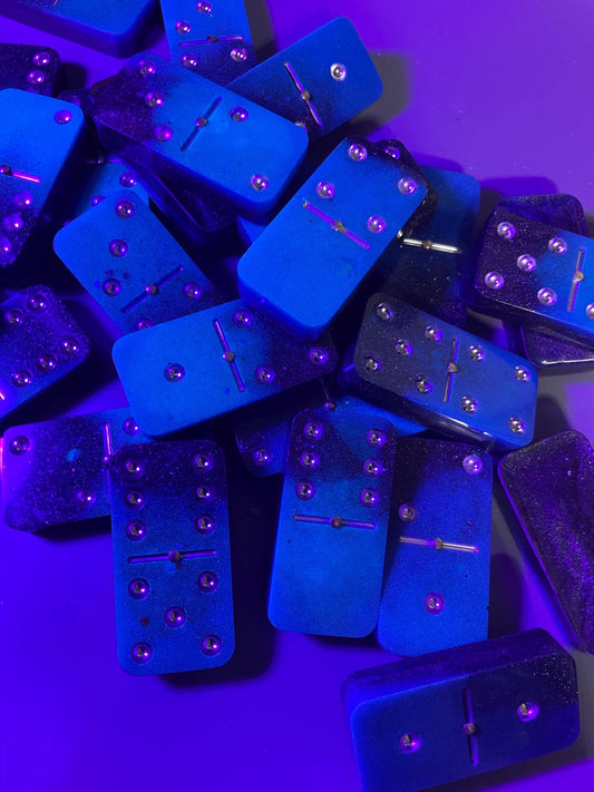 graphite blue glow dominos double 6 /9 /12 are available