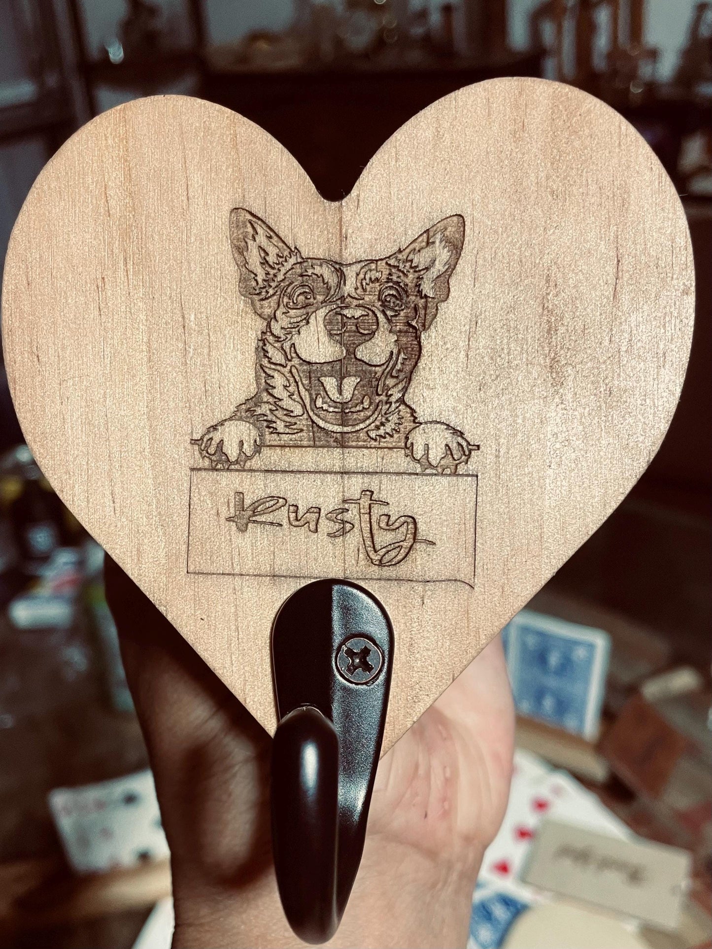 personalized pet key holder/leash holder