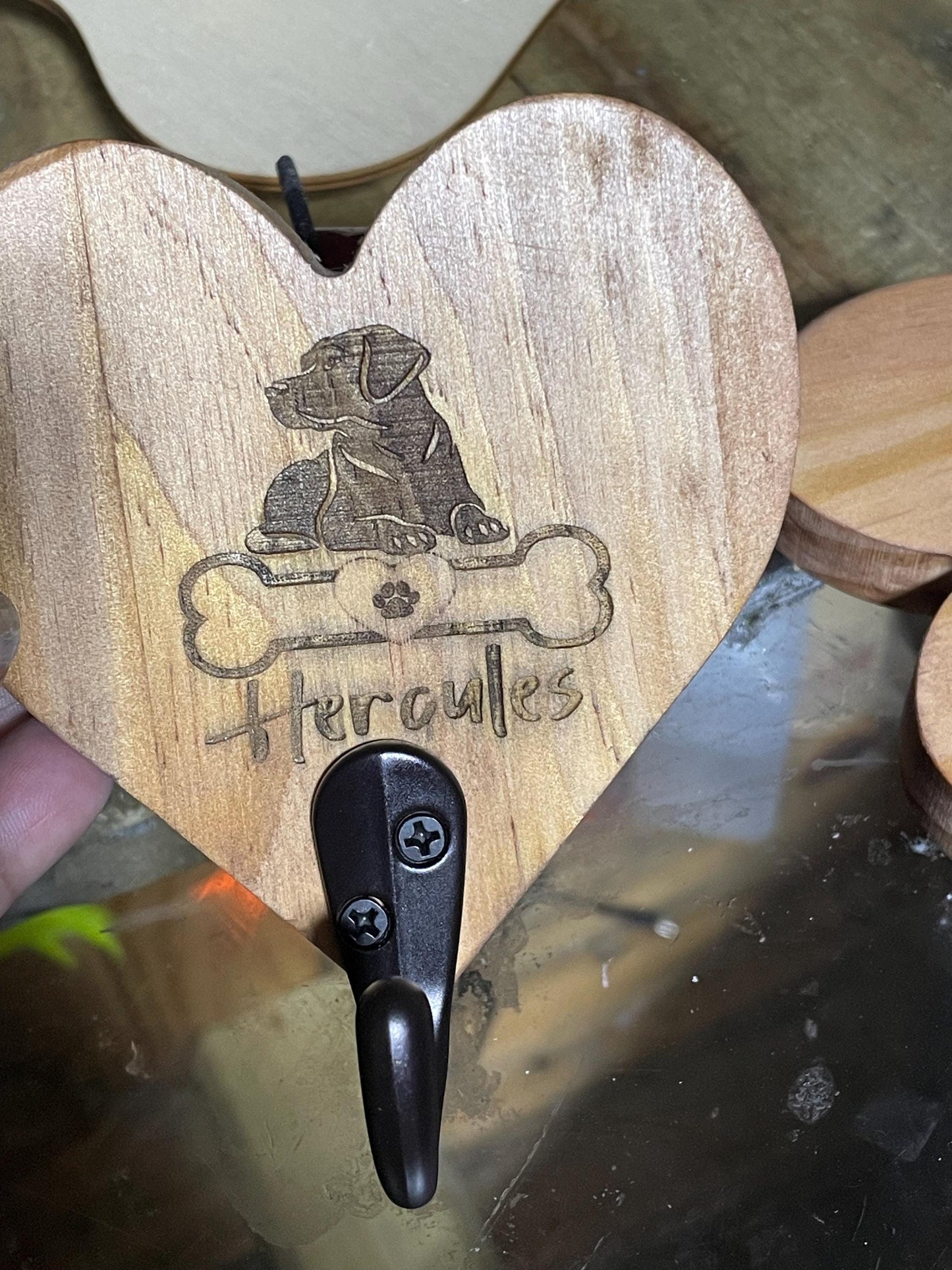 personalized pet key holder/leash holder